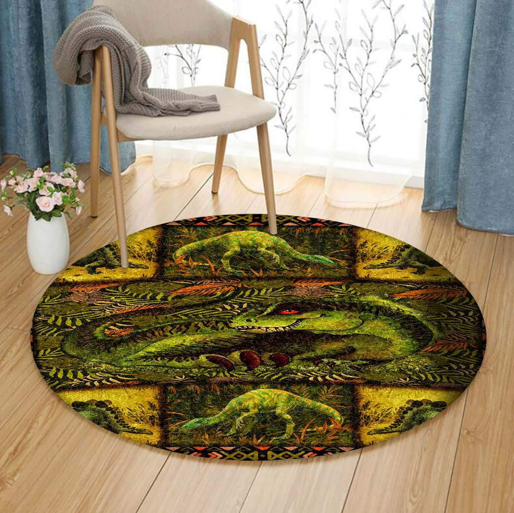 Dinosaur Limited Edition Round Rug Carpet Bedroom Livingroom Home Decor