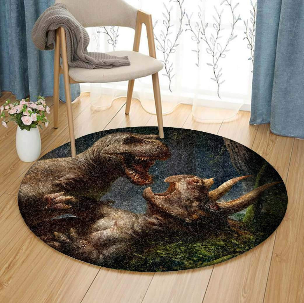 Dinosaur Limited Edition Round Rug Carpet Bedroom Livingroom Home Decor