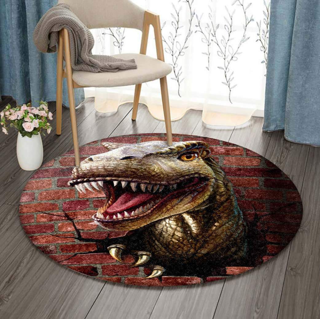 Dinosaur Limited Edition Round Rug Carpet Bedroom Livingroom Home Decor