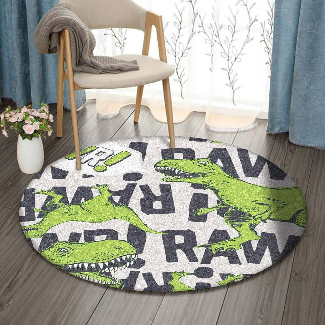 Dinosaur Round Rug Carpet Bedroom Livingroom Home Decor