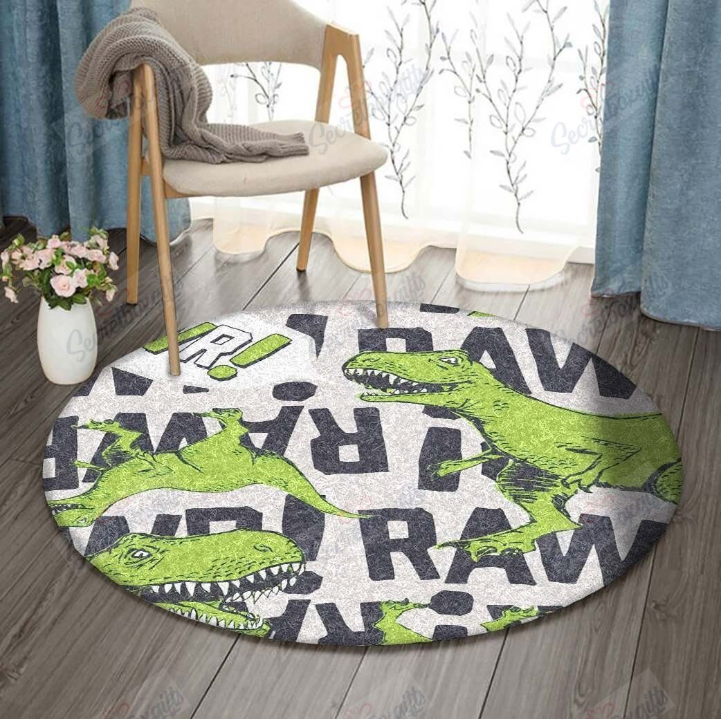 Dinosaur Round Rug Carpet Bedroom Livingroom Home Decor