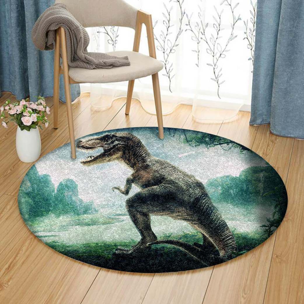 Dinosaur Round Rug Carpet Bedroom Livingroom Home Decor
