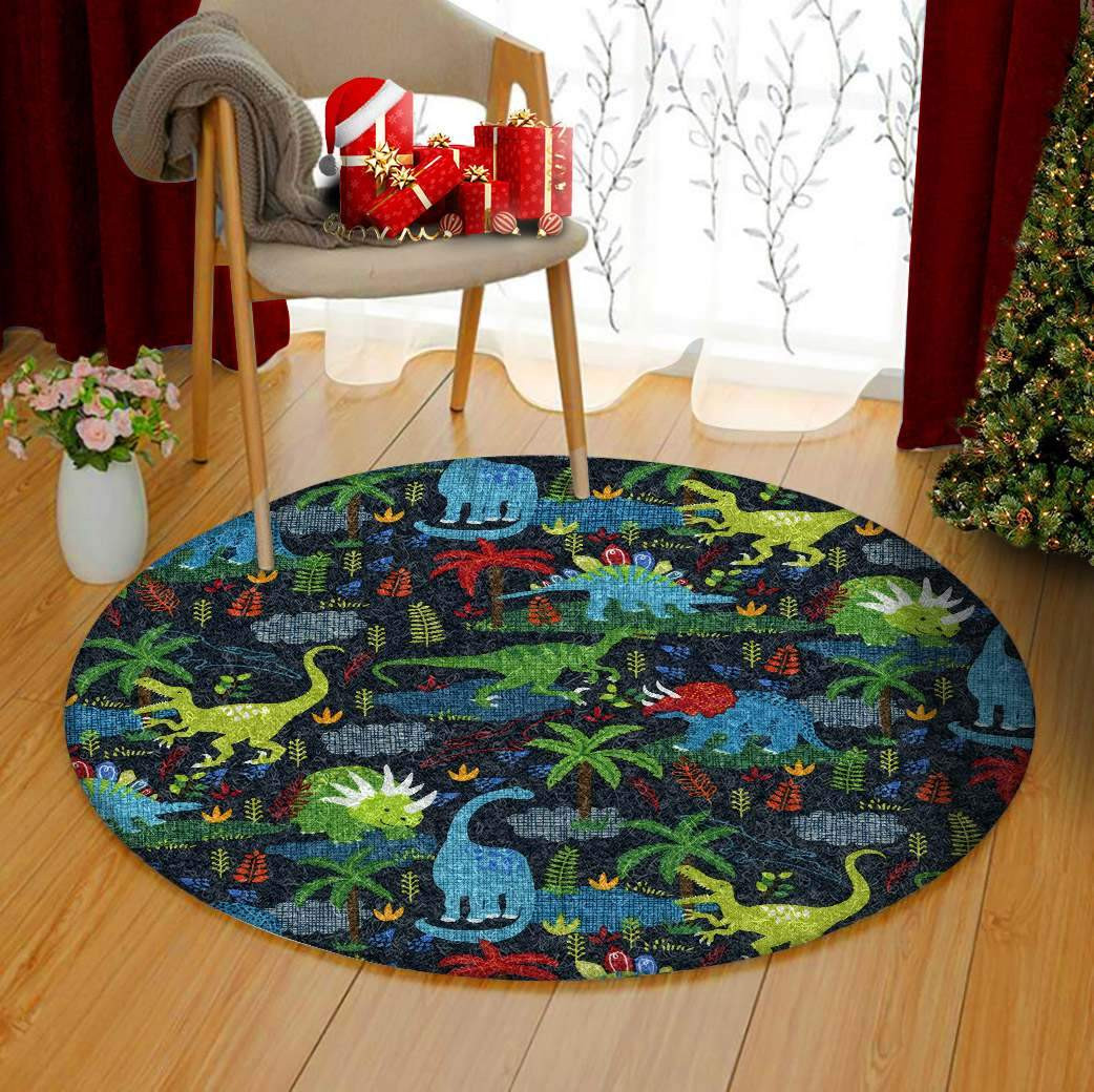 Dinosaurs Limited Edition Round Rug Carpet Bedroom Livingroom Home Decor