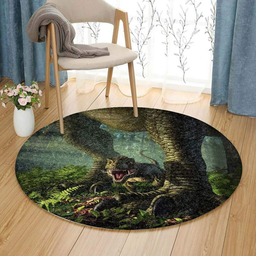 Dinosaurs Limited Edition Round Rug Carpet Bedroom Livingroom Home Decor