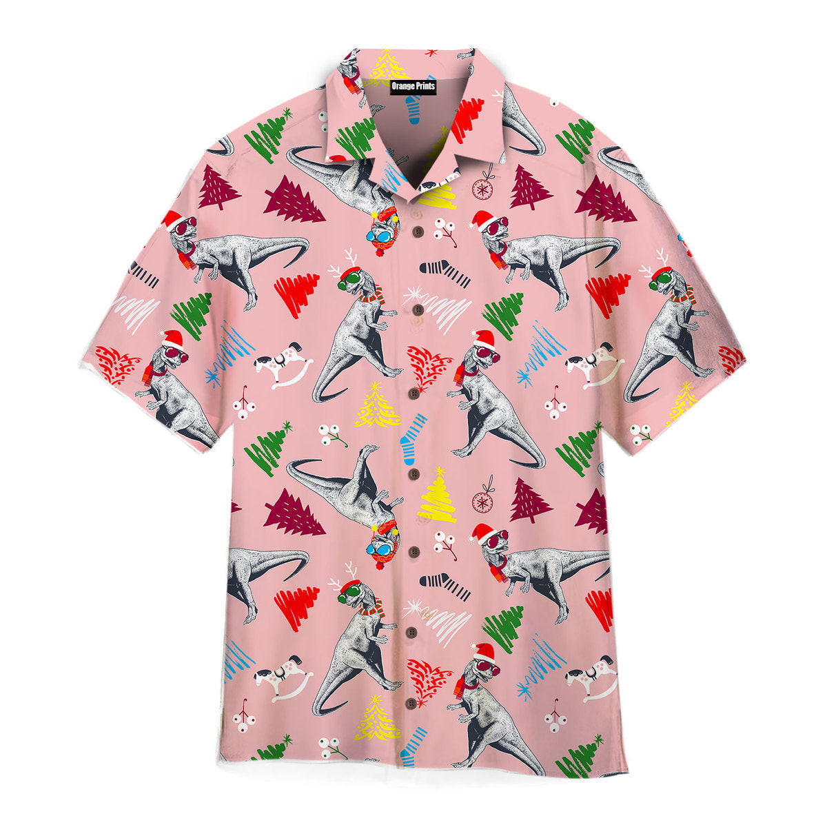 Dinosaurs Merry Christmas Hawaiian Shirt