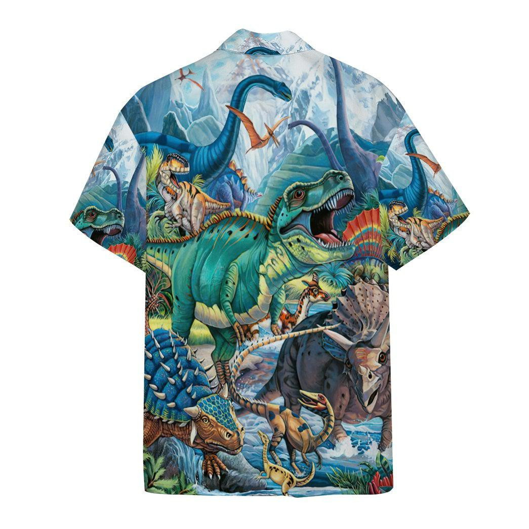 Dinotopia Dinosaurs Park Hawaiian Shirt - Image 3