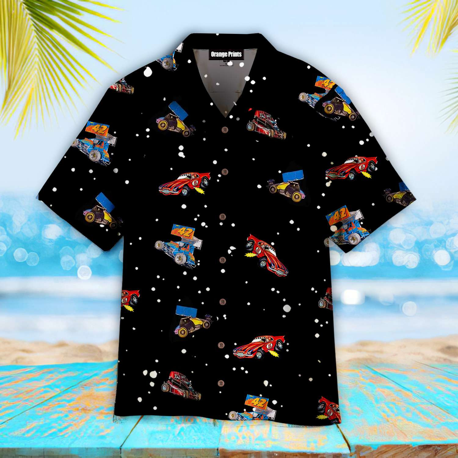 Dirt Track Racing Hawaiian Shirt