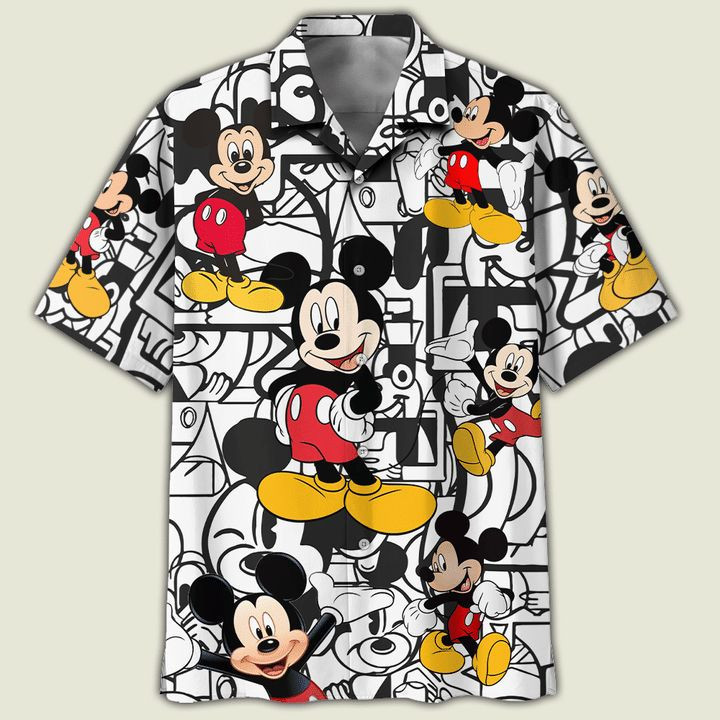Disney Mickey Mouse 2 Print Hawaiian Shirt