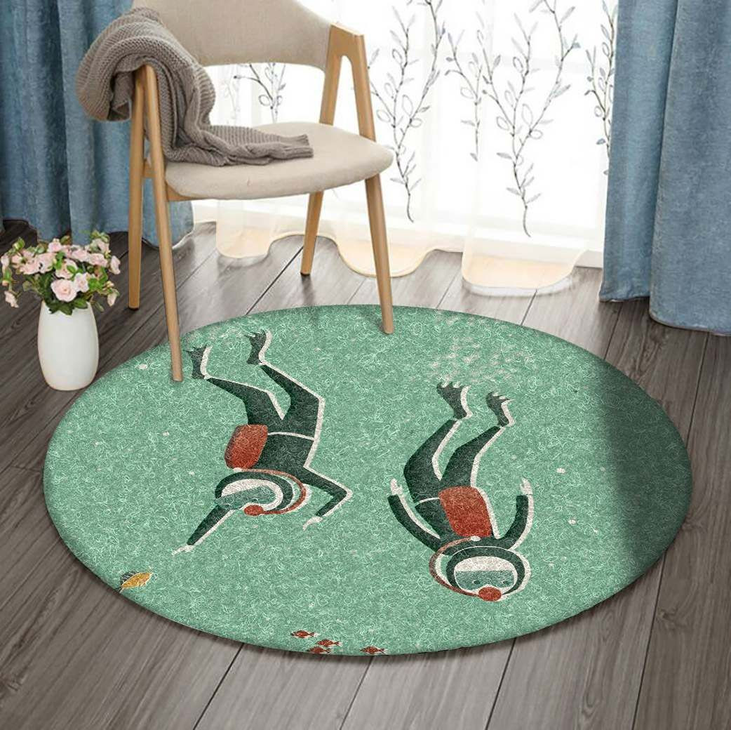 Dive Round Rug Carpet Bedroom Livingroom Home Decor