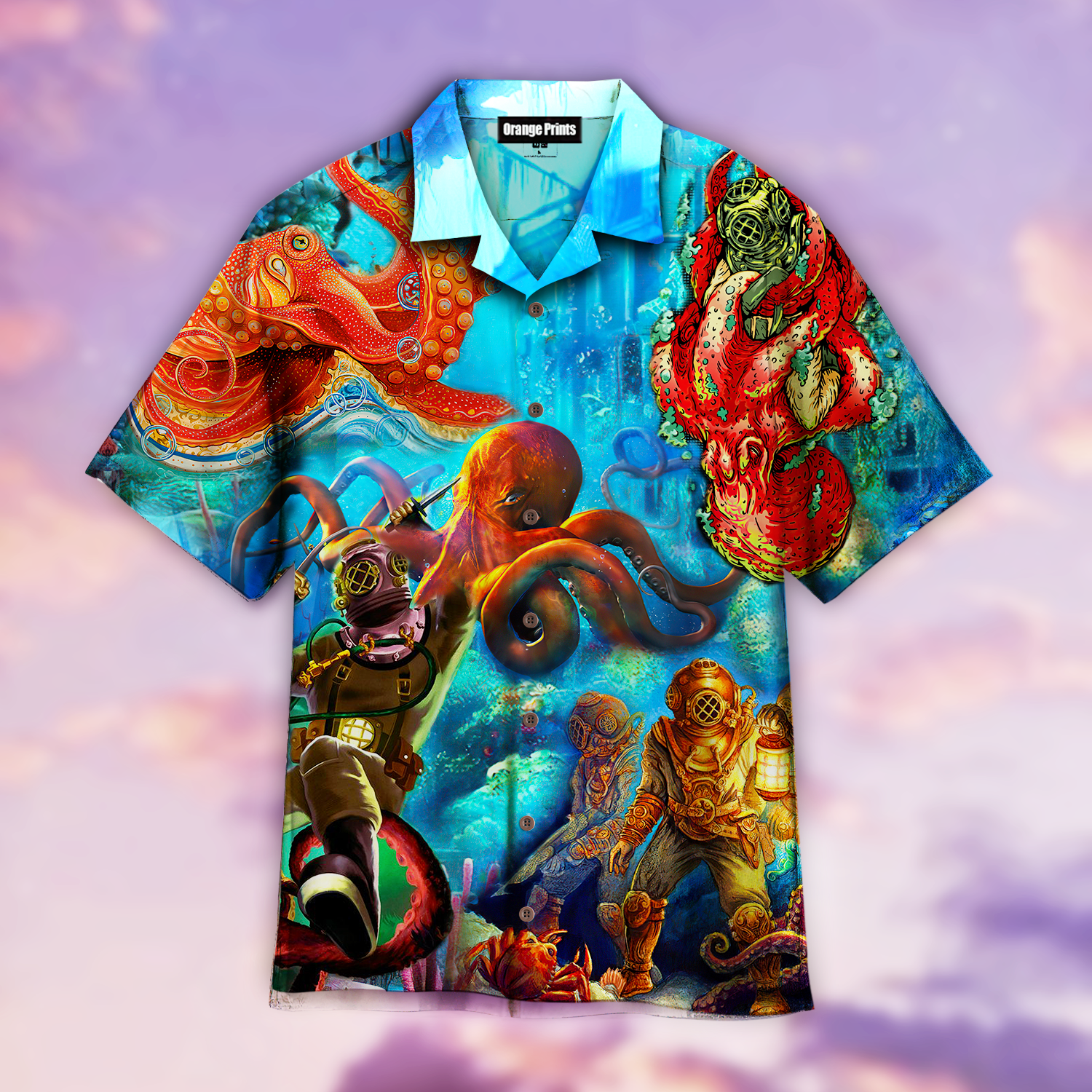 Diving I Love To Go Down Octopus Hawaiian Shirt