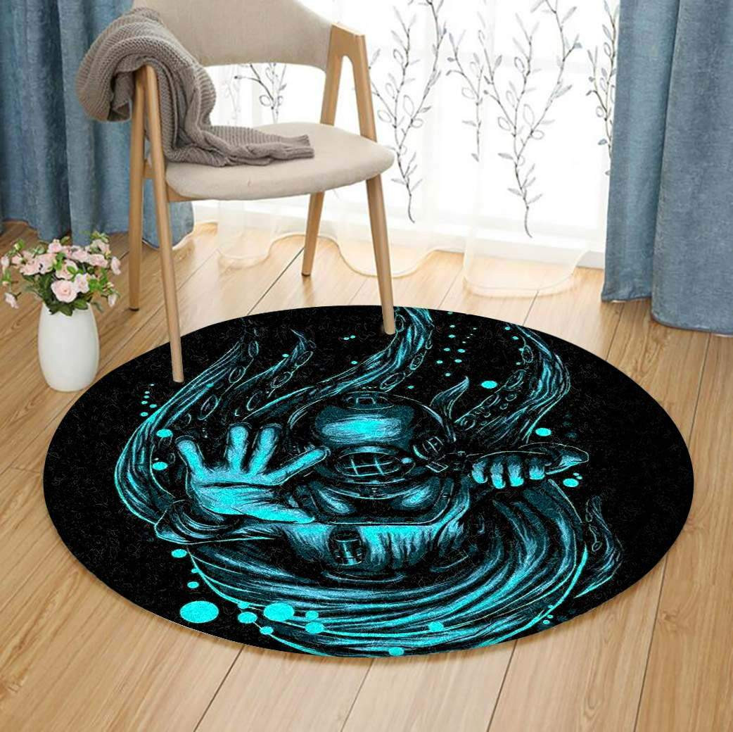 Diving Limited Edition Round Rug Carpet Bedroom Livingroom Home Decor