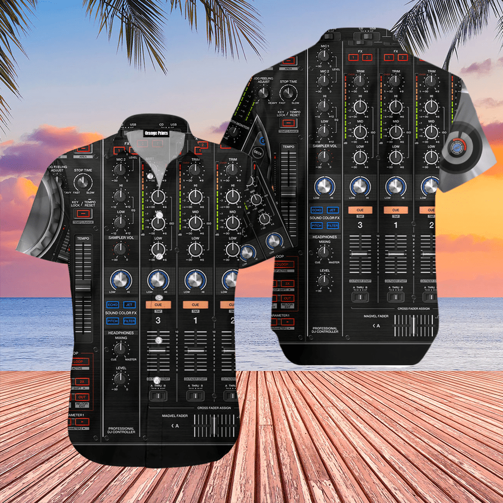 DJ Keyboard Hawaiian Shirt