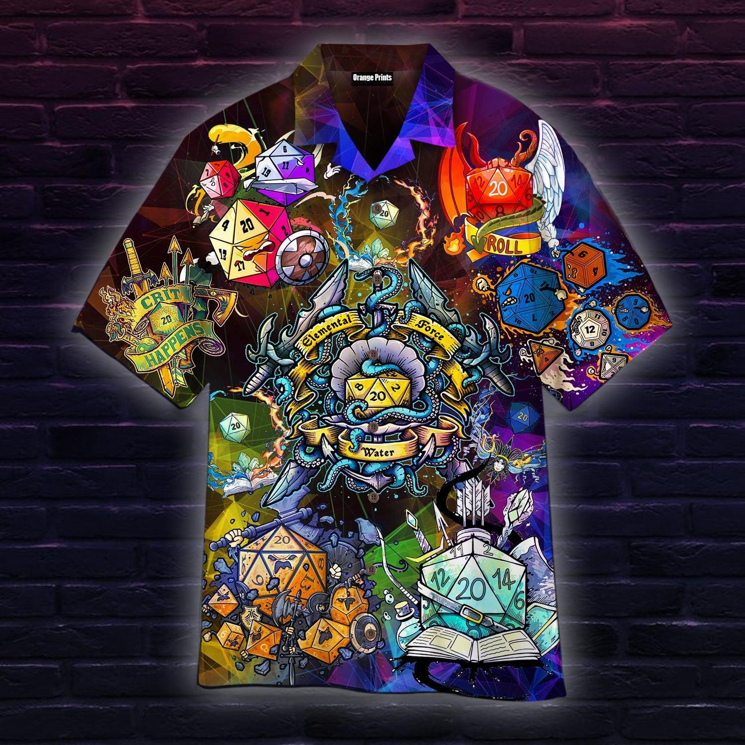 DnD Dice Hawaiian Shirt
