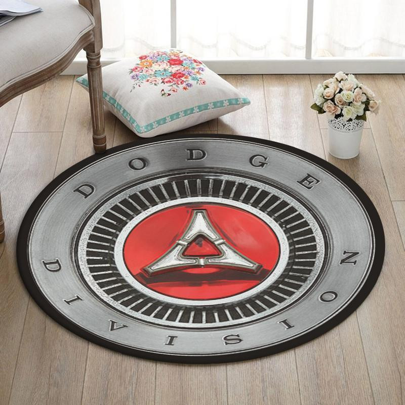 Dodge Living Room Round Rug Carpet Bedroom Livingroom Home Decor