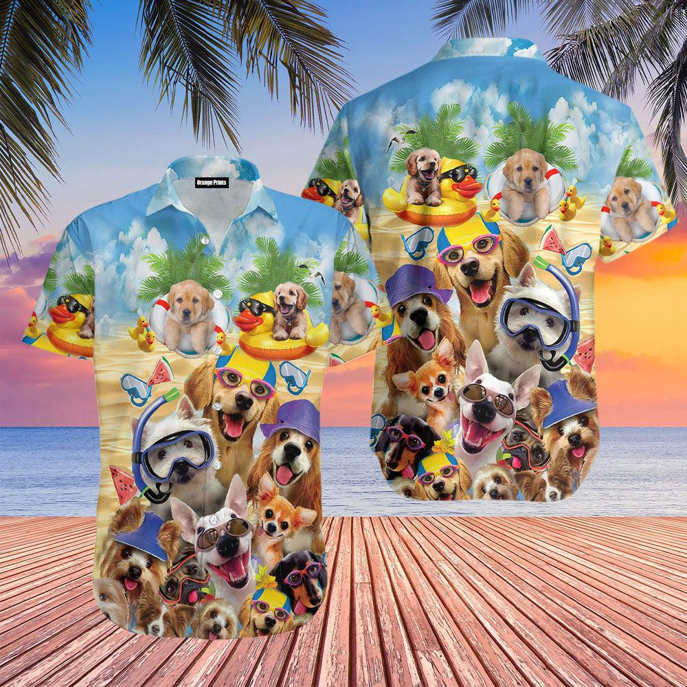 Dog Beach Hawaiian Shirt