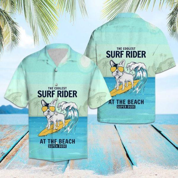 Dog Coolest Surf Rider Hawaiian Shirt