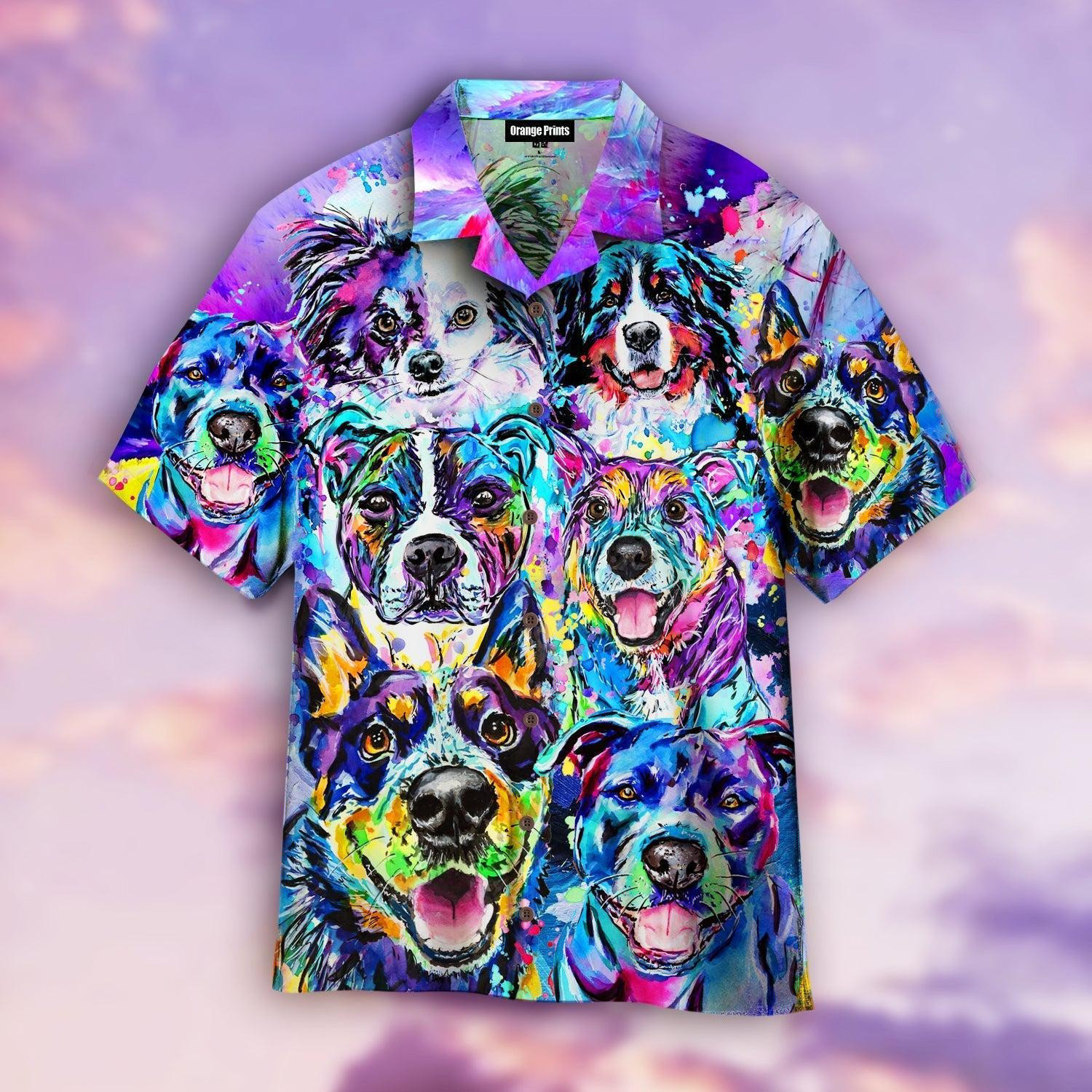 Dog Faces Hawaiian Shirt