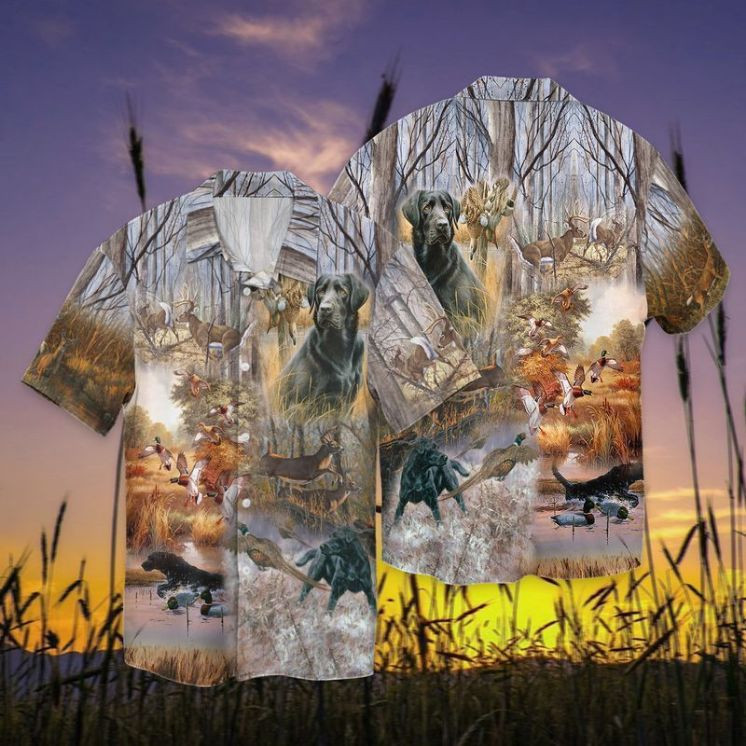 Dog Hunting Hawaiian Shirt
