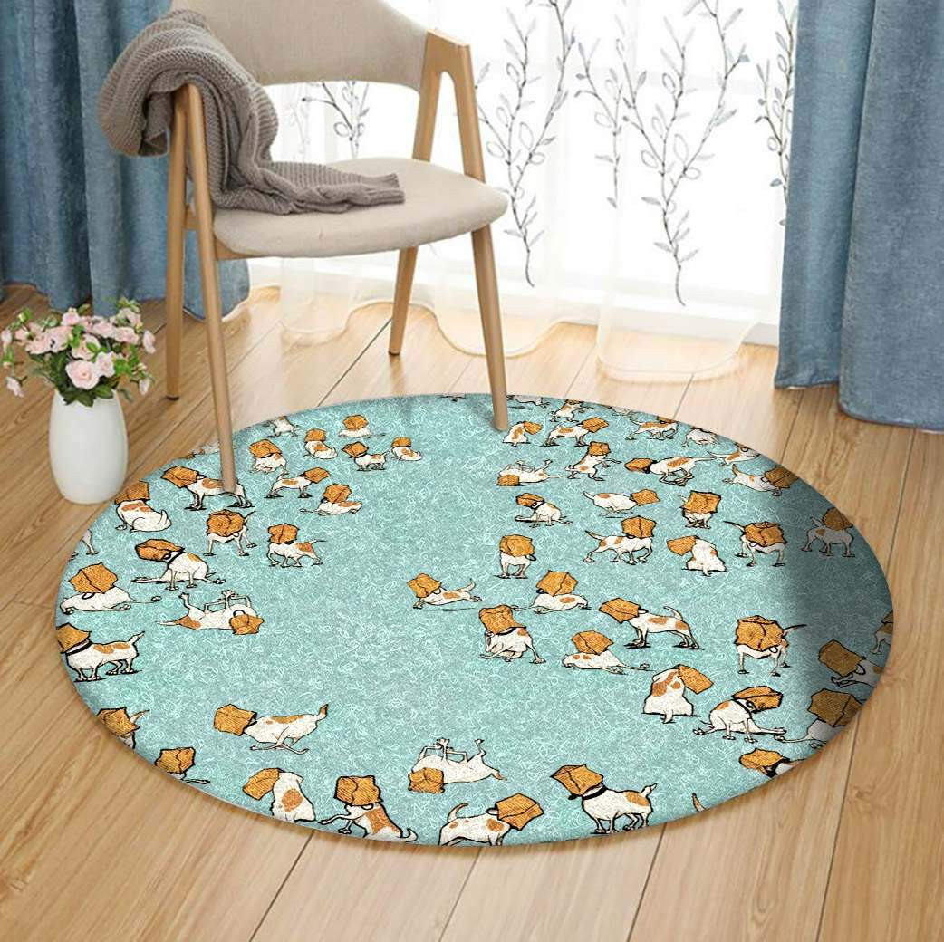 Dog Limited Edition Round Rug Carpet Bedroom Livingroom Home Decor