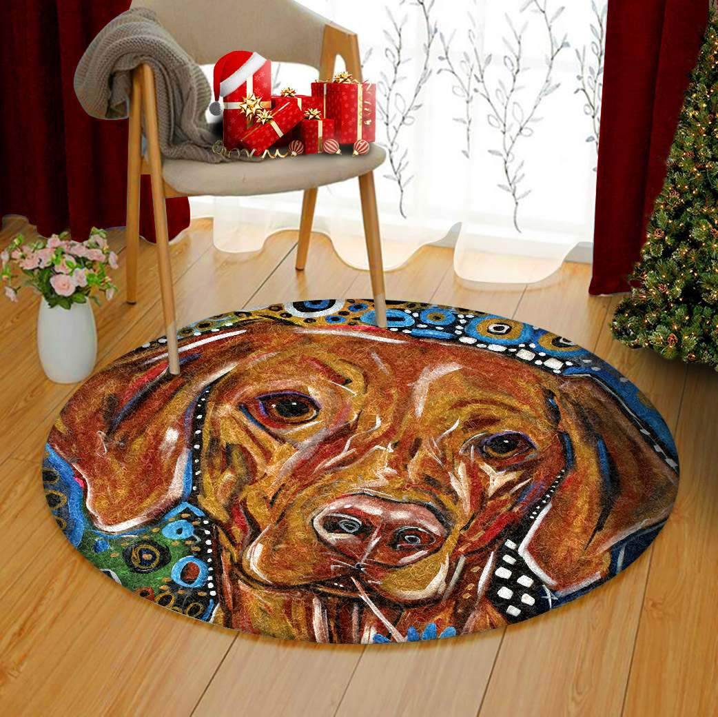 Dog Limited Edition Round Rug Carpet Bedroom Livingroom Home Decor