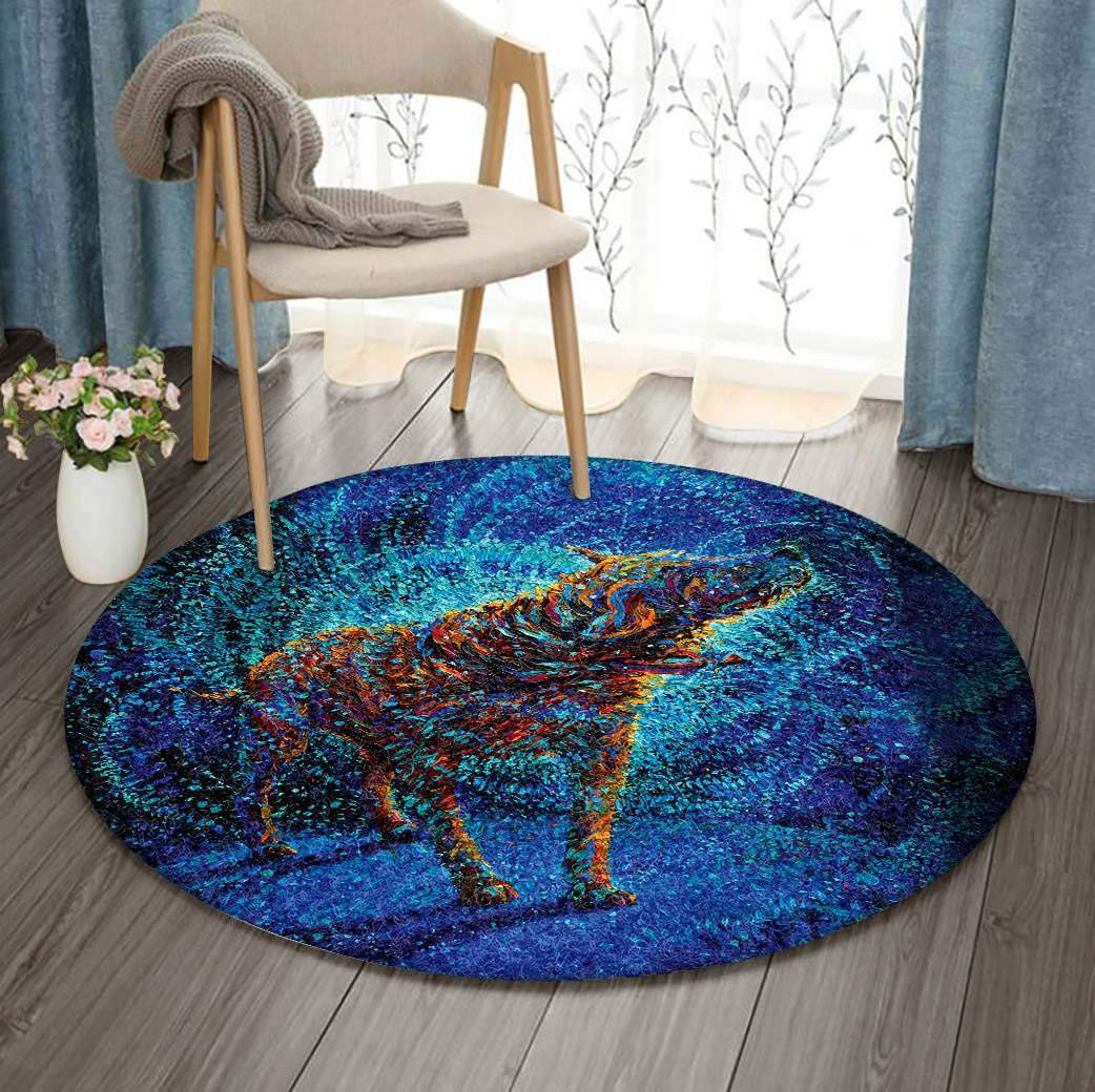 Dog Limited Edition Round Rug Carpet Bedroom Livingroom Home Decor