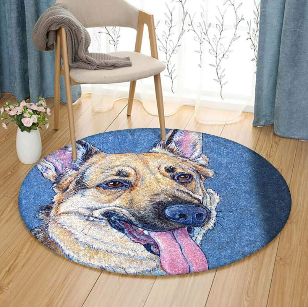 Dog Limited Edition Round Rug Carpet Bedroom Livingroom Home Decor