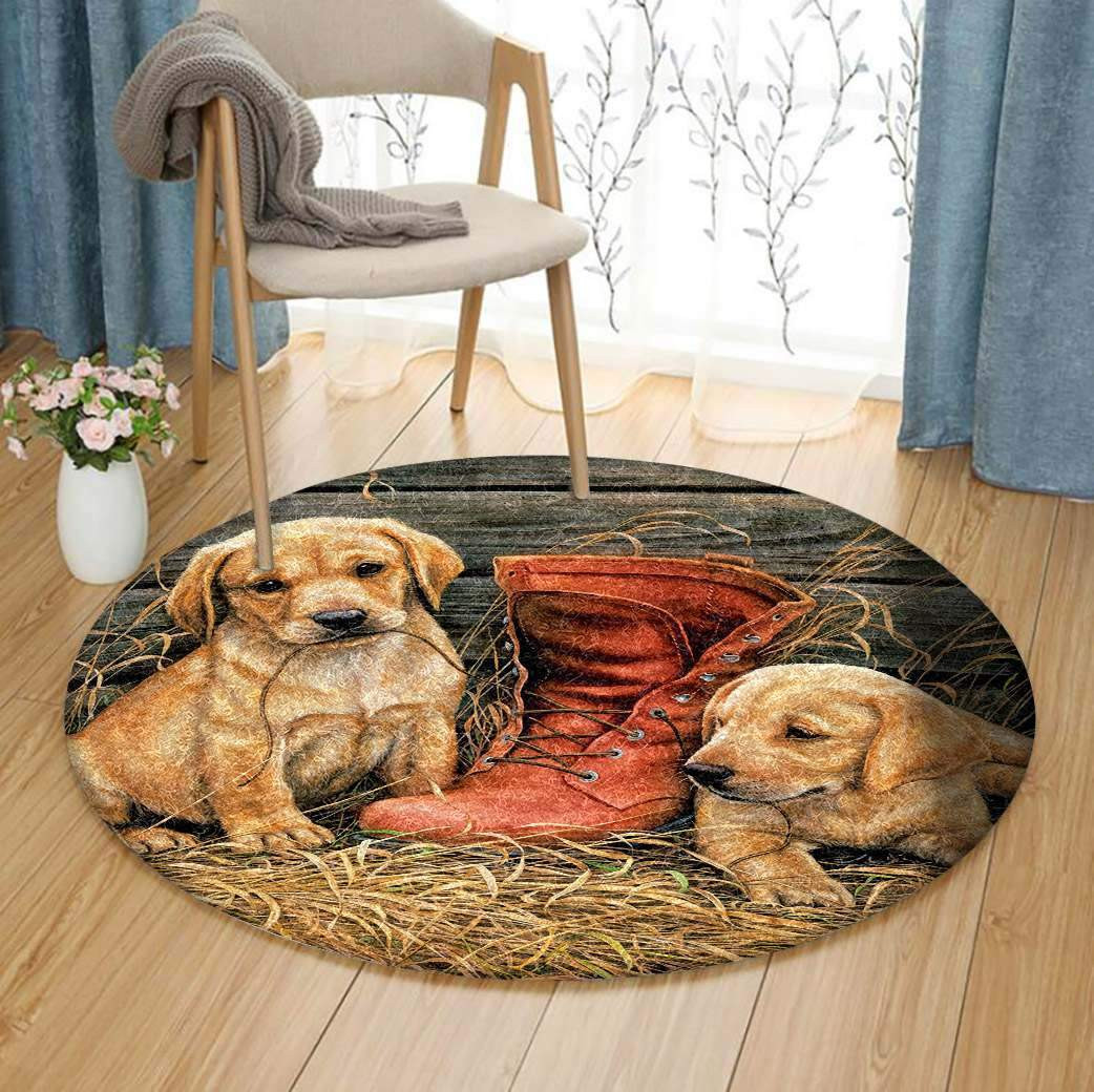 Dog Limited Edition Round Rug Carpet Bedroom Livingroom Home Decor