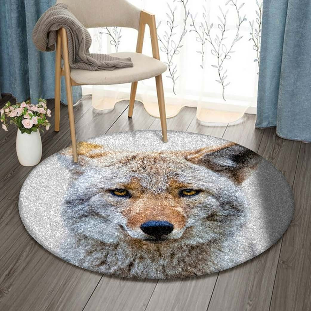 Dog Round Rug Carpet Bedroom Livingroom Home Decor