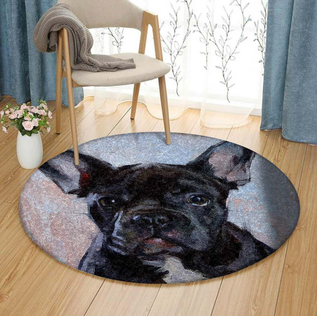 Dog Round Rug Carpet Bedroom Livingroom Home Decor