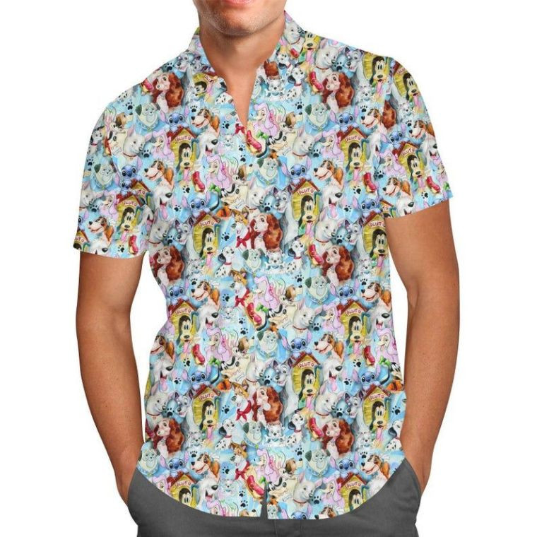 Dogs Of Disney Hawaiian Shirt