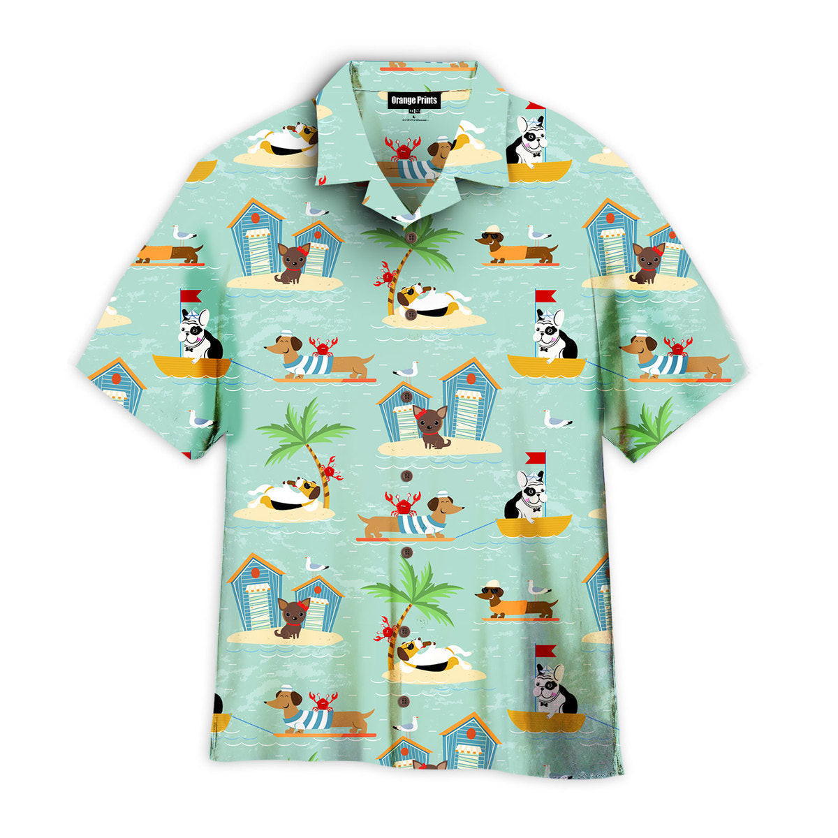 Dogs On Vacations Hawaiian Shirt