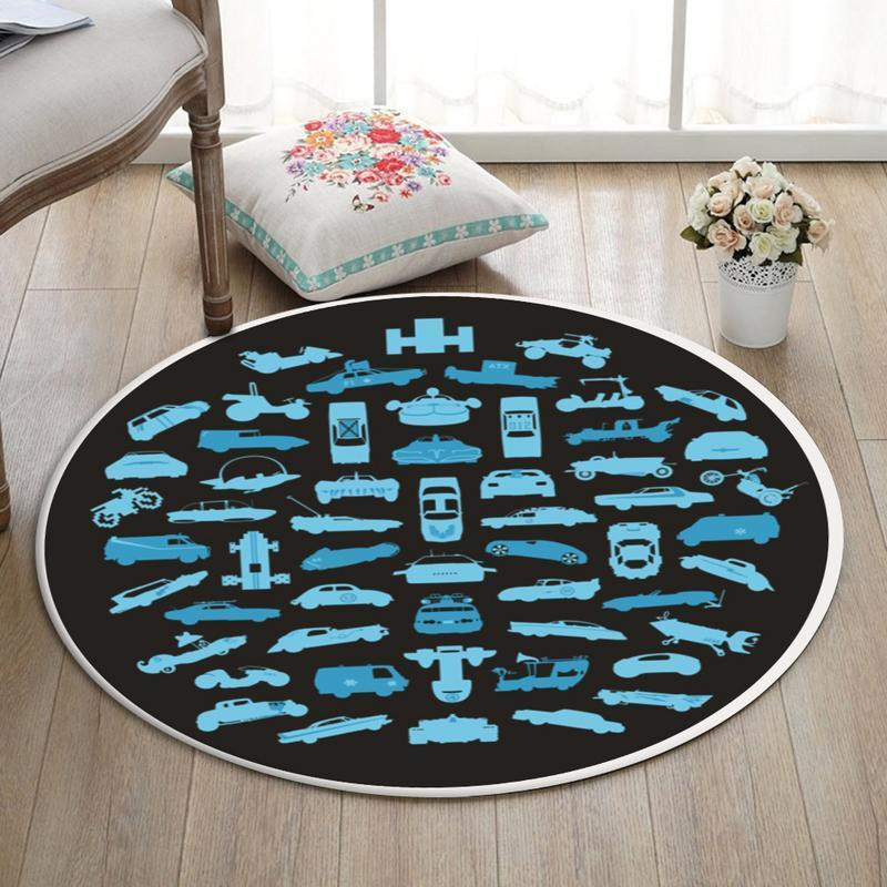Doh Living Room Round Rug Carpet Bedroom Livingroom Home Decor