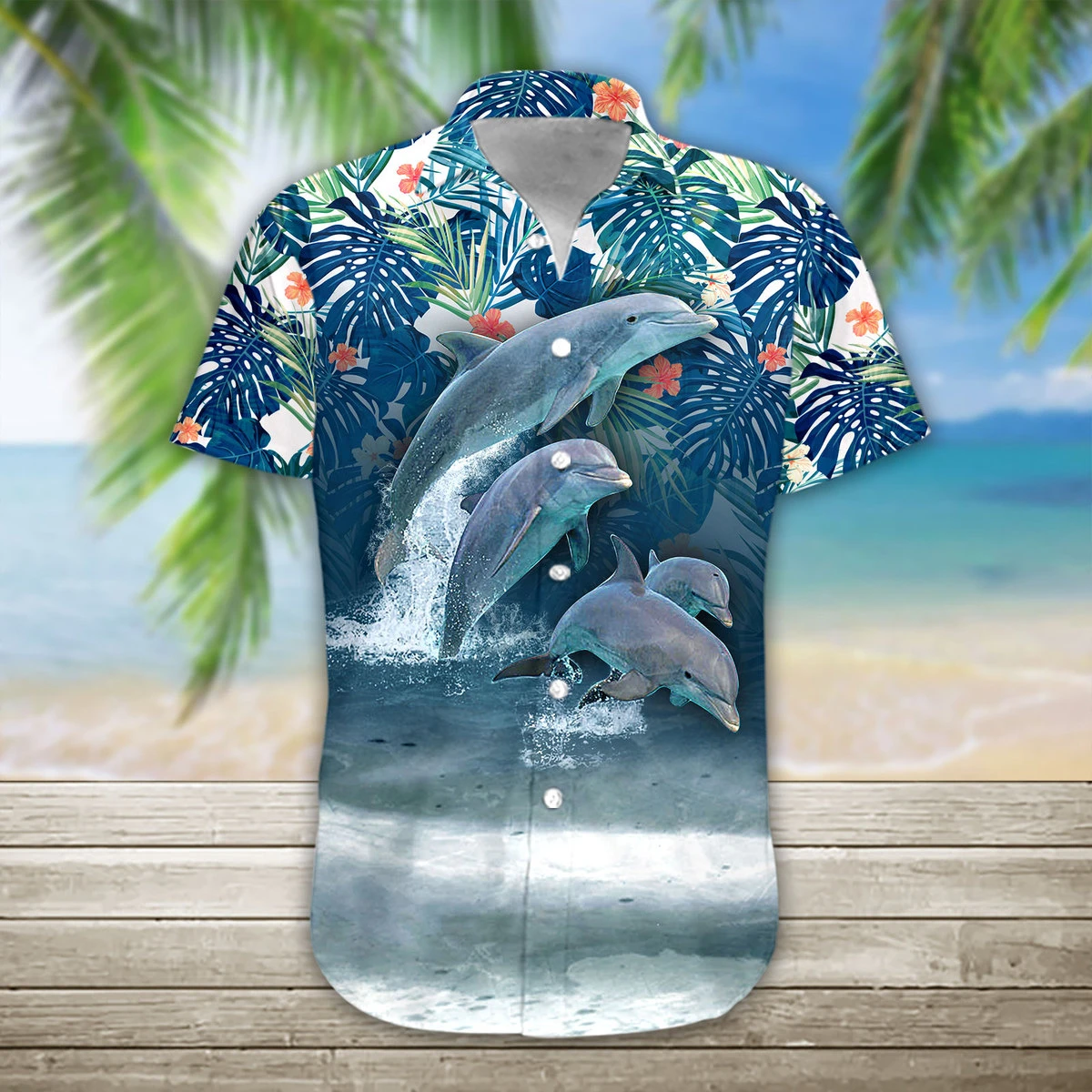 Dolphin Hawaiian Shirt