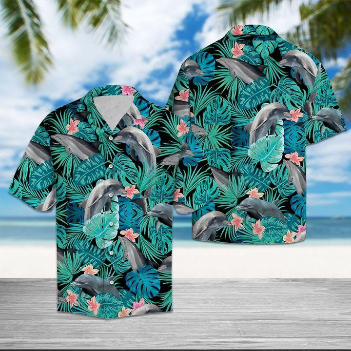 Dolphin Tropical Hawaiian Shirt