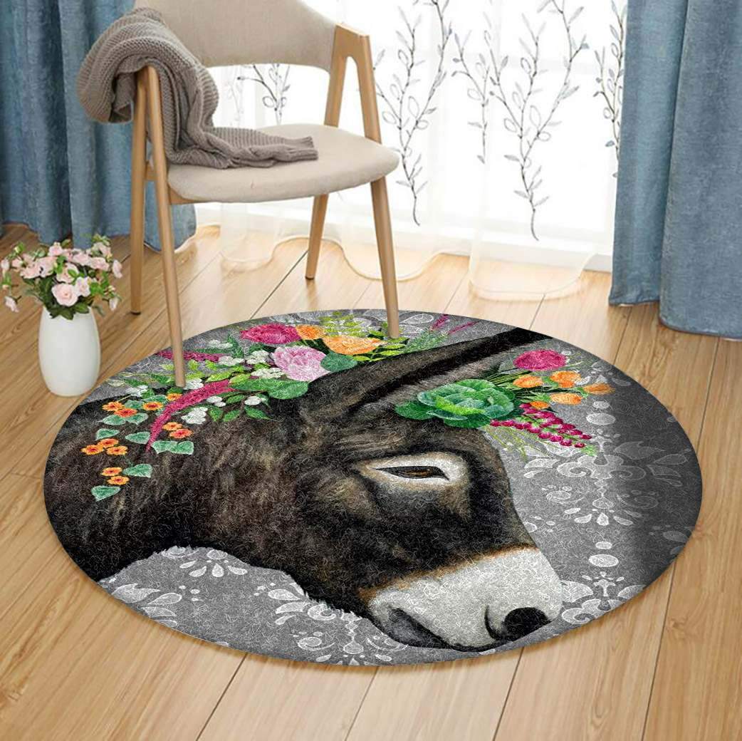 Donkey Limited Edition Round Rug Carpet Bedroom Livingroom Home Decor