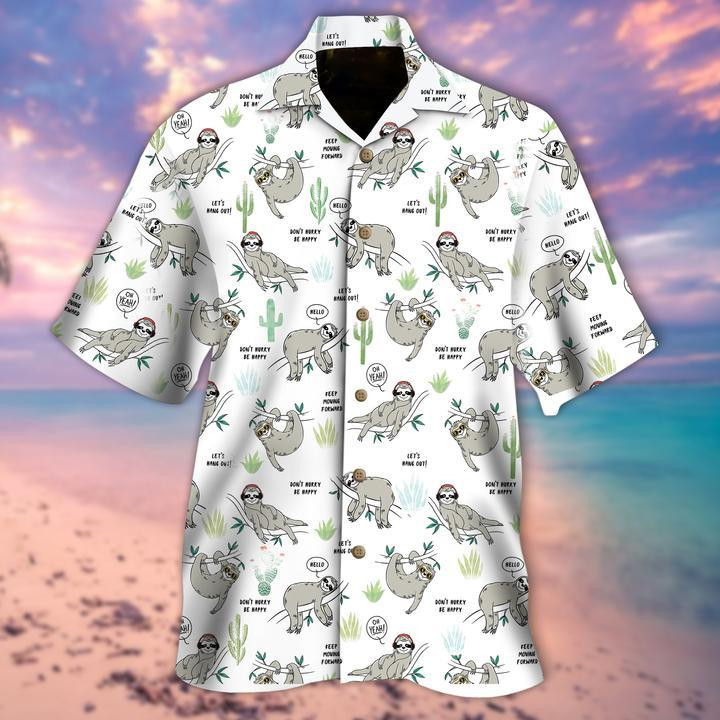 Don't Hurry Be Happy Hawaiian Shirt