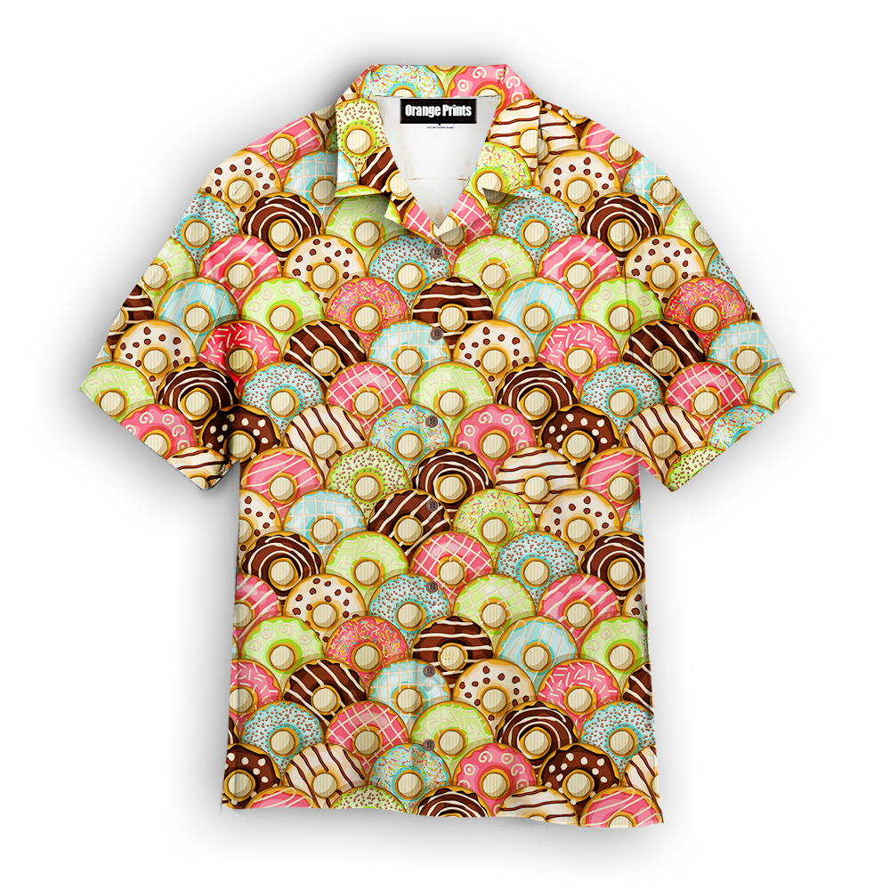 Donuts Pattern Hawaiian Shirt