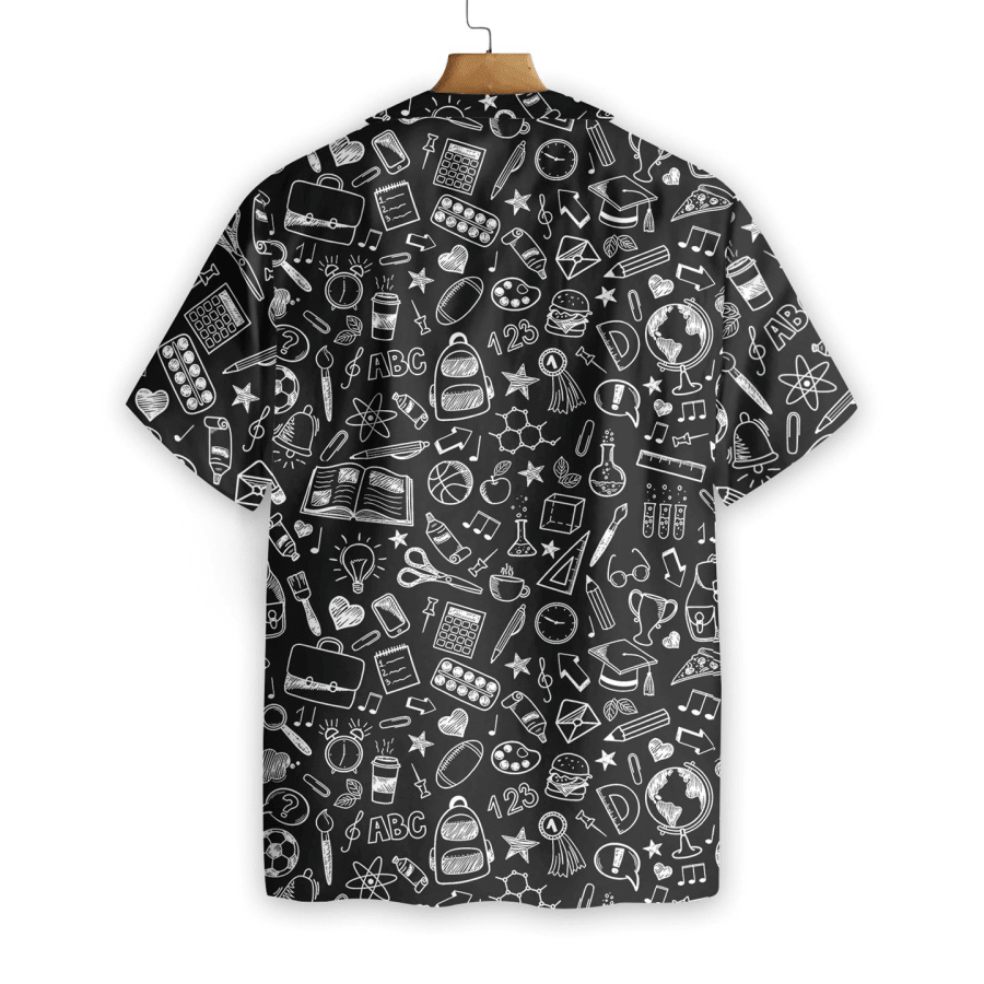 Doodle School Chalkboard Hawaiian Shirt