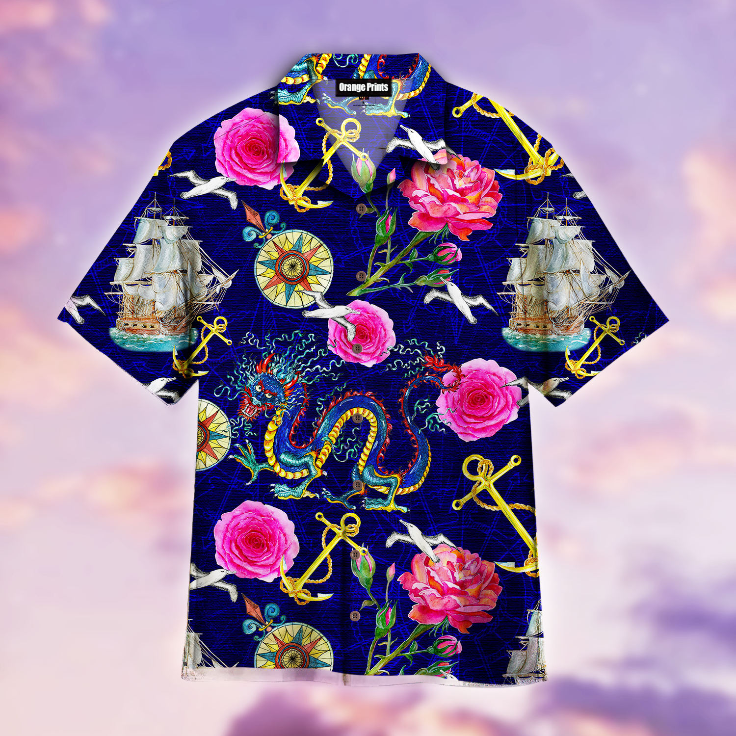Dragon Anchor Hawaiian Shirt