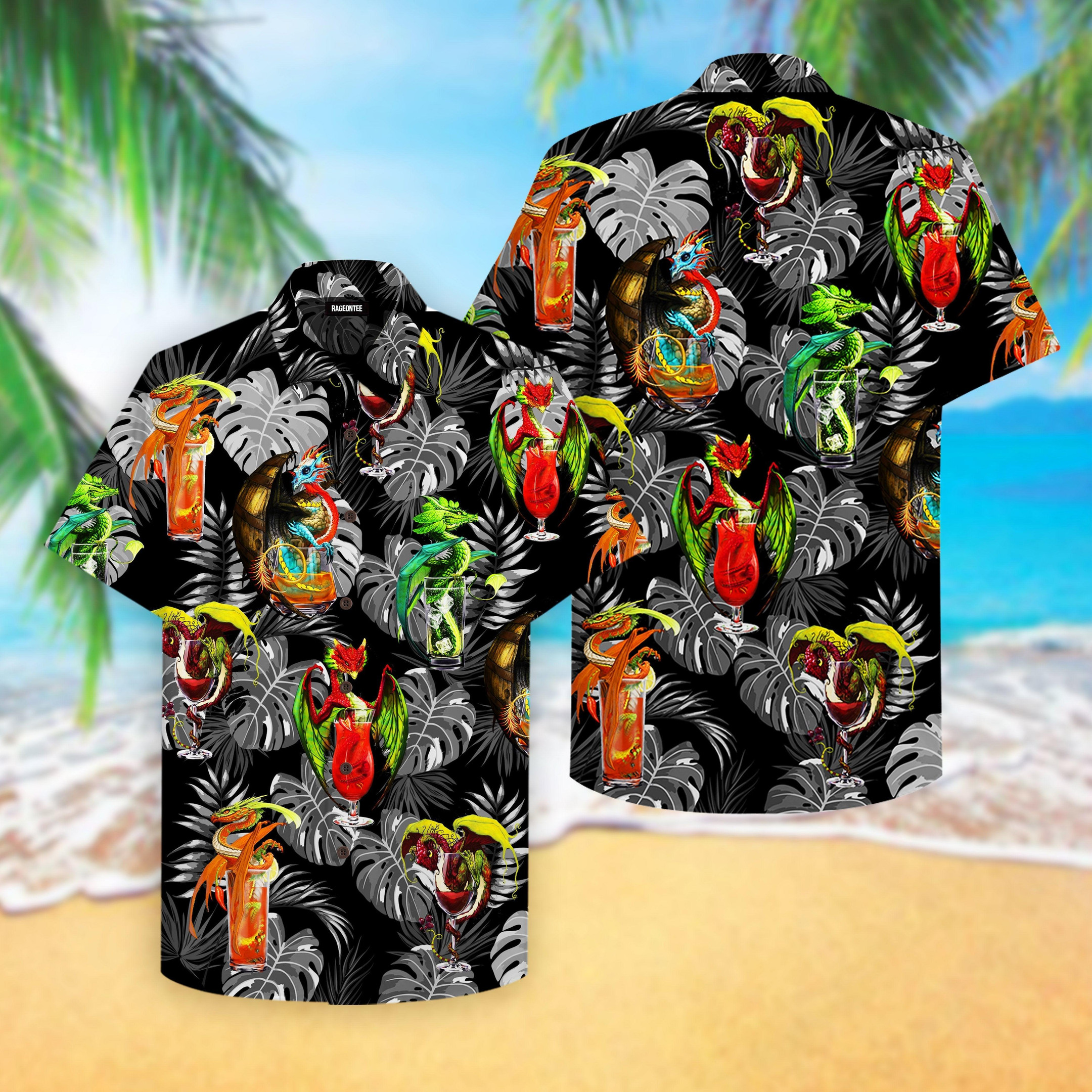 Dragon Cocktail Hawaiian Shirt