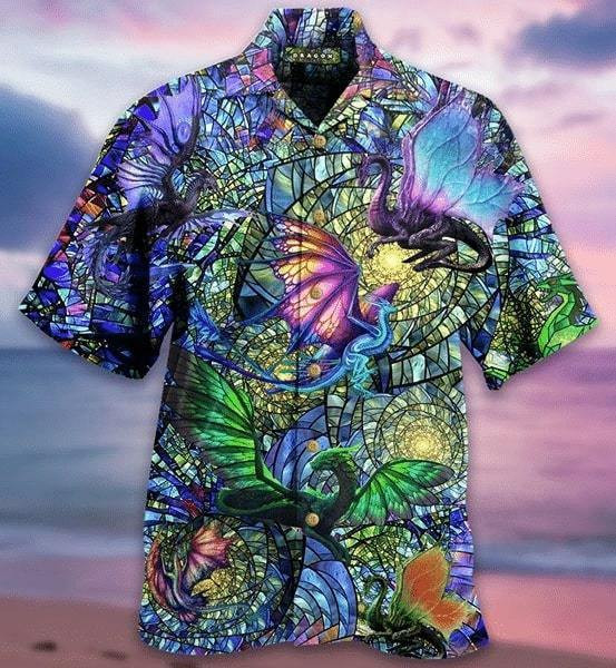 Dragon Crystal Hawaiian Shirt