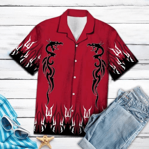 Dragon Fire Hawaiian Shirt