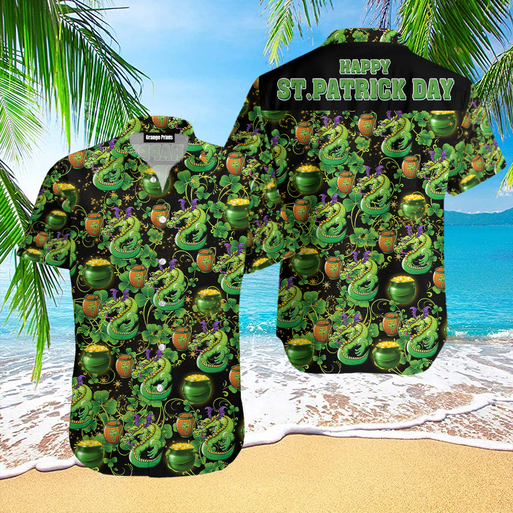 Dragon Happy St Patrick Day Hawaiian Shirt