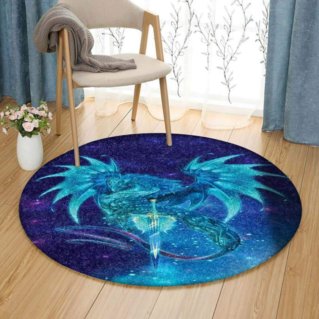 Dragon Limited Edition Round Rug Carpet Bedroom Livingroom Home Decor