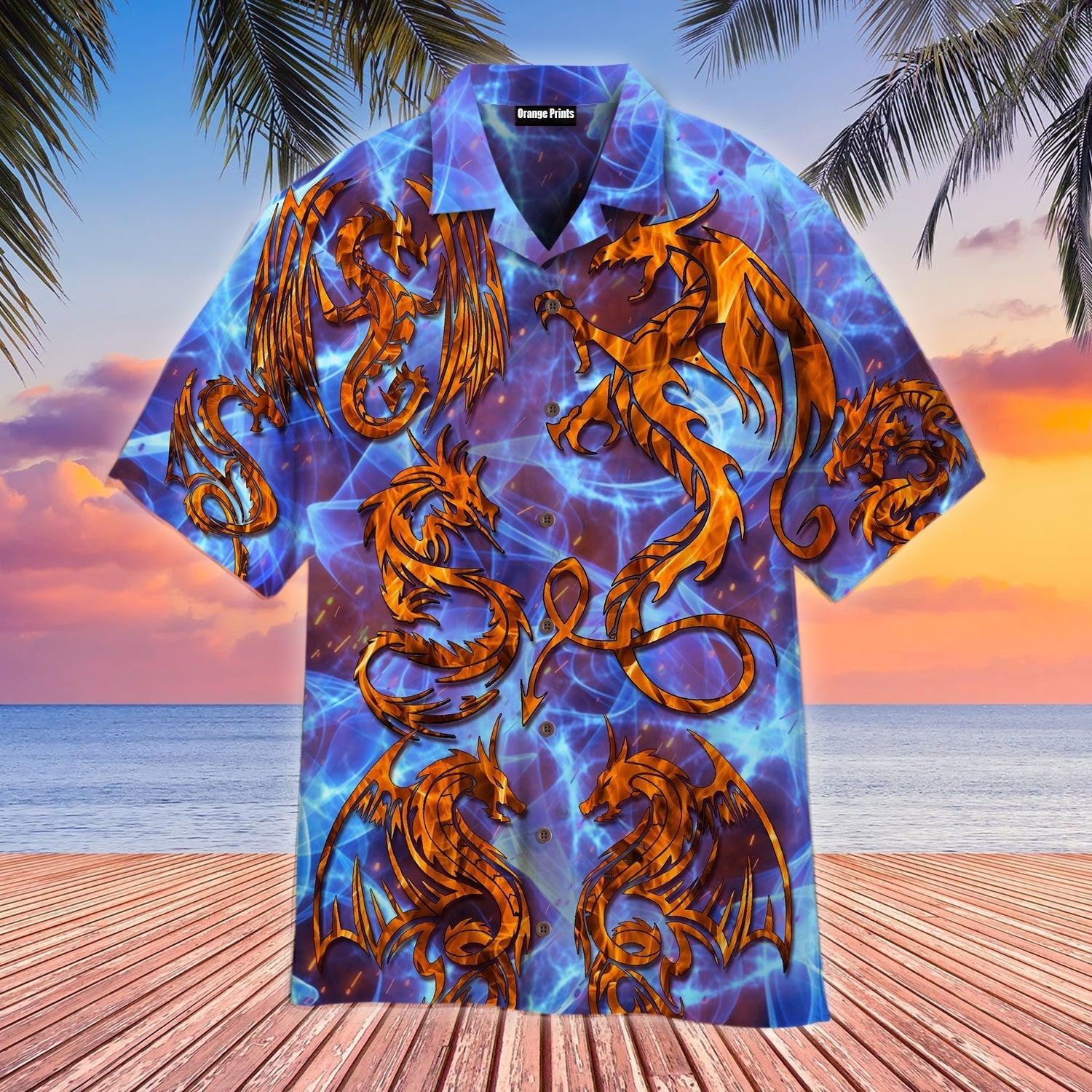 Dragon Neon For Lover Hawaiian Shirt