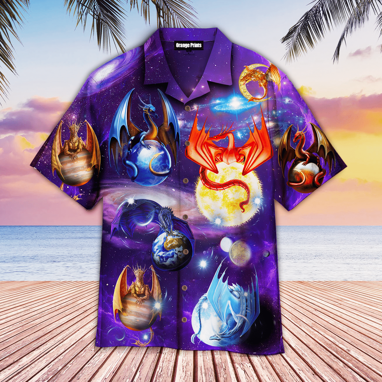 Dragon Planet Love Life Hawaiian Shirt