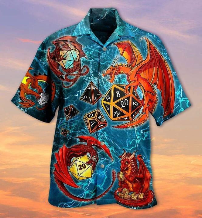 Dragon Print Hawaiian Shirt