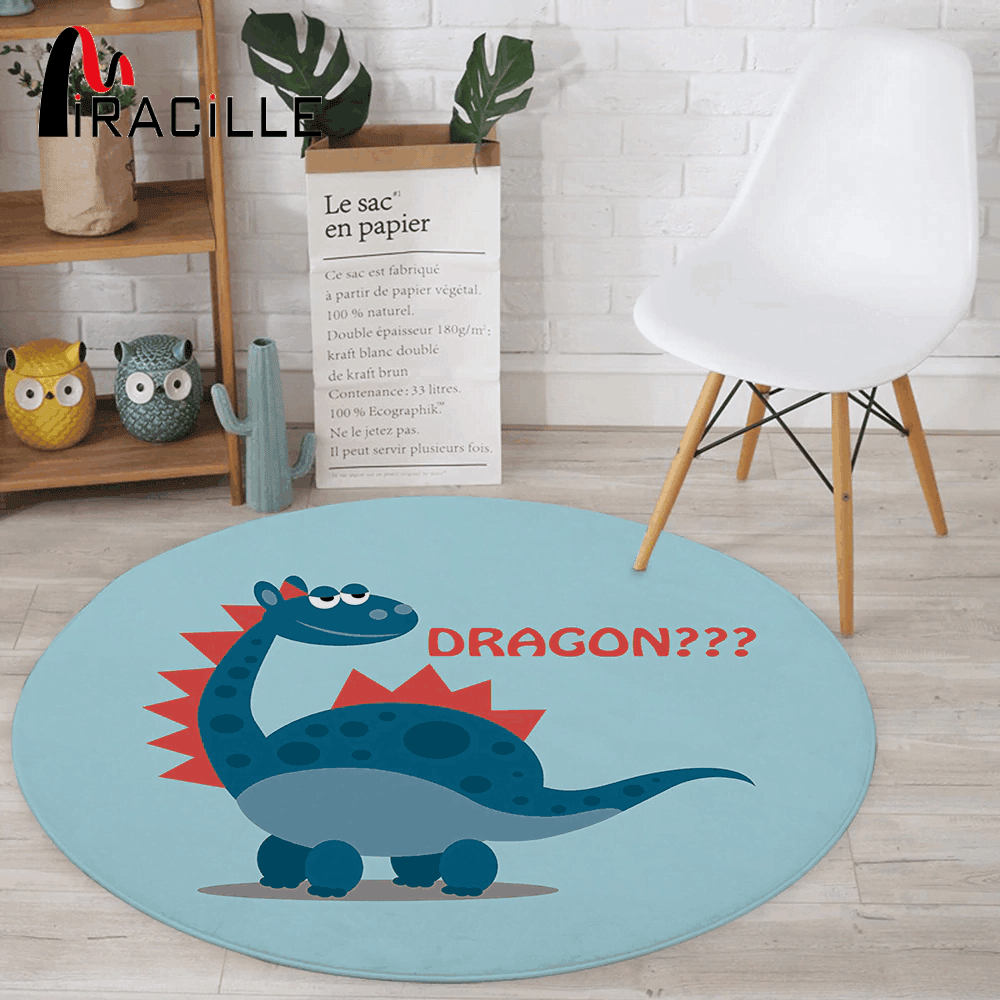 Dragon Round Rug Carpet Bedroom Livingroom Home Decor