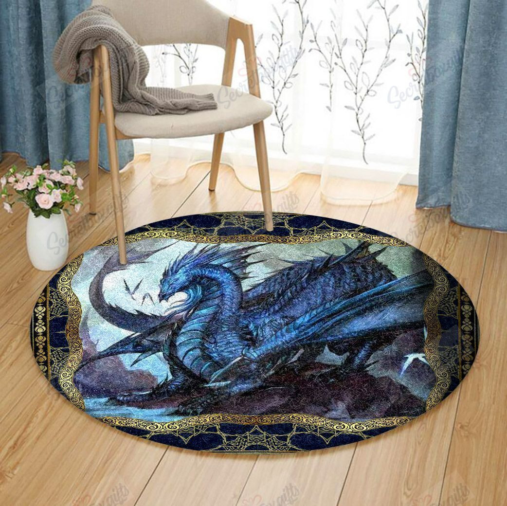 Dragon Round Rug Carpet Bedroom Livingroom Home Decor