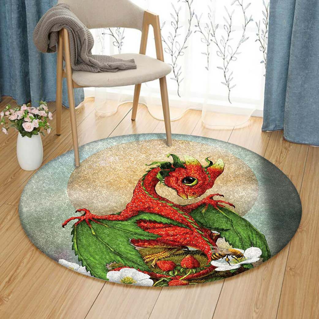 Dragon Round Rug Carpet Bedroom Livingroom Home Decor